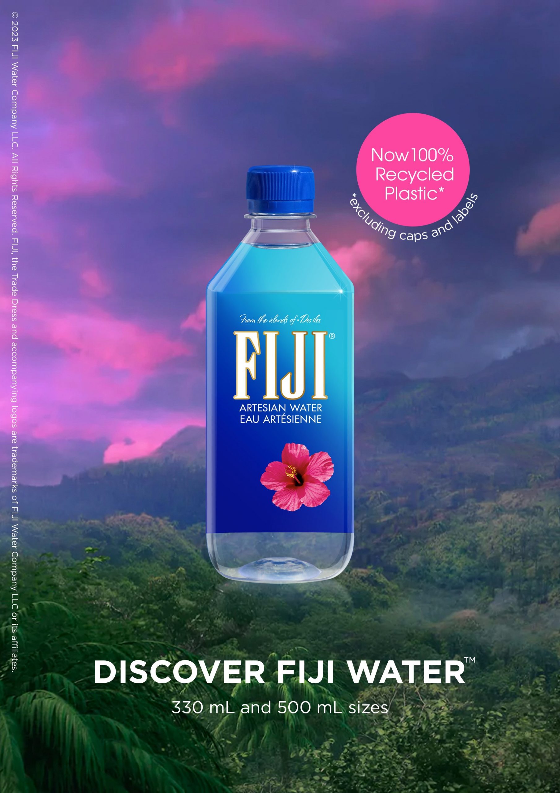 FIJI Water Introduces 100% Recycled Plastic Bottles at National Film ...